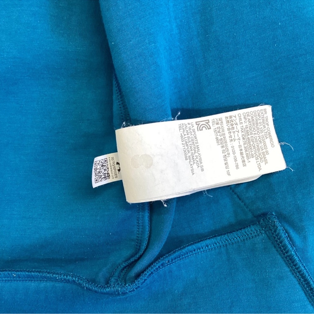 Under Armour Full-Zip Hoodie Jacket Blue Black Men’s Size Large Athletic Outdoor - Picture 8 of 8